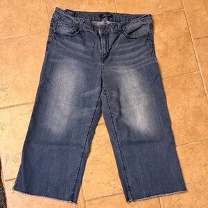 Seven7 Dark Blue Ankle Jeans